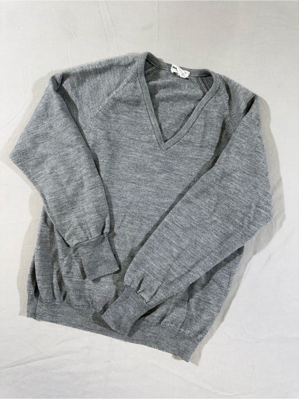 Vintage 70’s/80’s Grey Lykesta England Wool Sweater
